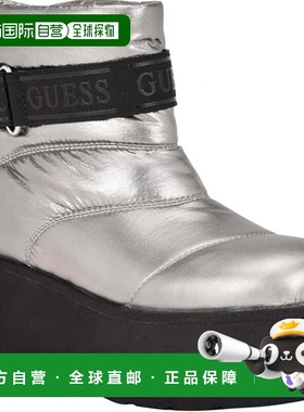 自营Guess Jilona 2 Women's Gray Faux Leather Round Toe Platf