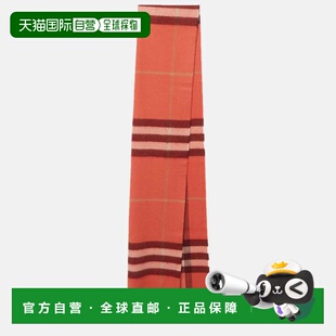 Giant Sienna Clay Stole Cashmere Fringed Check 自营Burberry