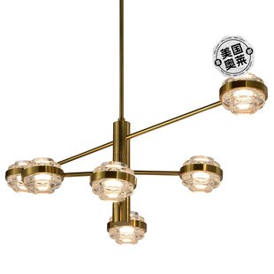 VAC333RD6AB 英寸 LED 自营 灯吊灯集成古董黄铜 vonnMilano