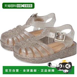 自营Mini Melissa Possession Shiny BB Sandals Girls Beige Gli