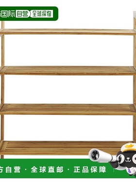 自营Oceanstar 4层竹鞋架 【美国奥莱】直发
