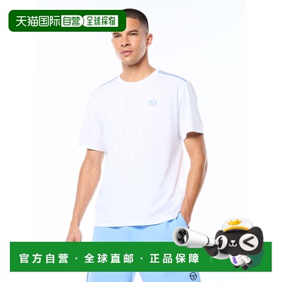 自营sergio tacchini运动员t恤-亮白 美国奥莱直发