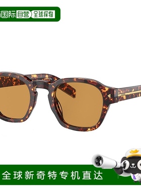 自营 Prada PR A16S 14O60F 49mm 中性方形太阳镜 - 岩浆龟 美国