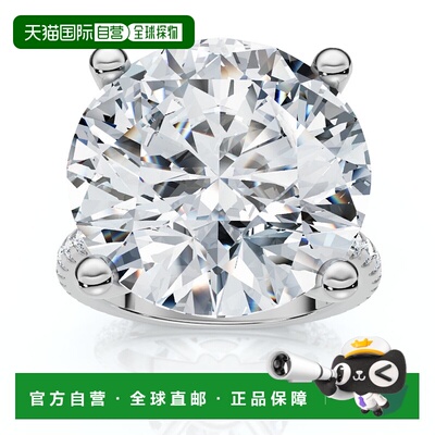 自营 pompeii3Certified 4 1/3Ct Round Diamond Engagement Ring