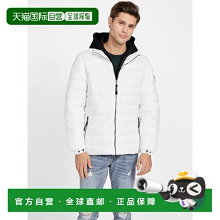 Hooded white Quilted pure 美国奥 Jacket 自营guessHarrison