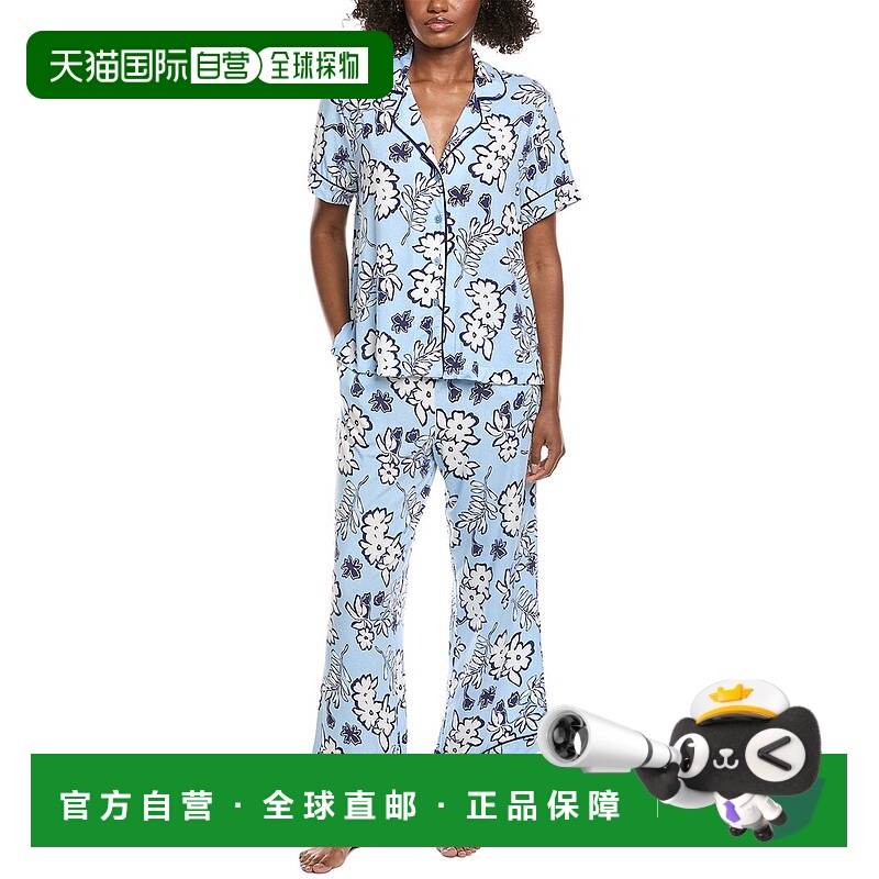 自营Sanctuary 2pc Top & Pant Pajama Set - blue 美国奥莱直发