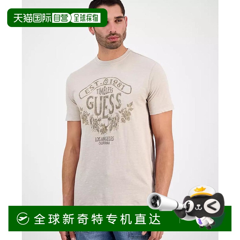 1h可退 【美国直邮】guess 男士 上装T恤