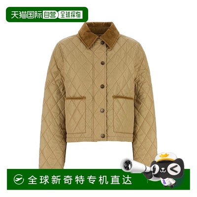 1h可退 香港直邮潮奢 Burberry 巴宝莉 女士 短款绗缝夹克 810746