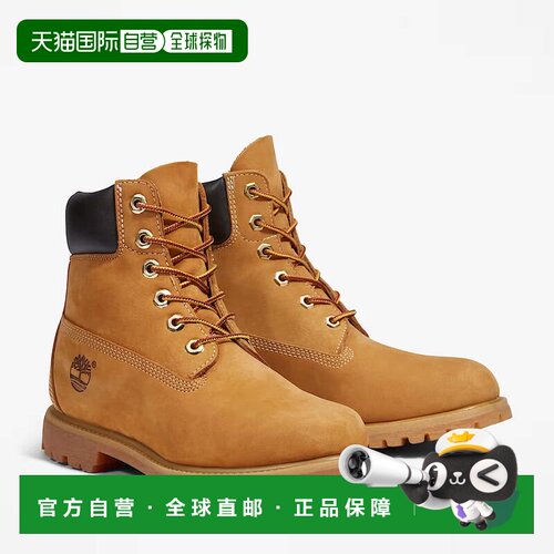 自营Timberland Premium TB110361713靴子女装小麦6英寸防水脚踝M