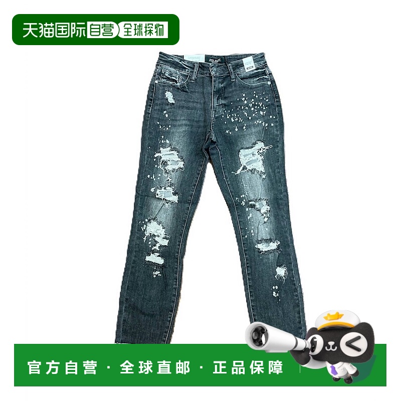 自营judy blueWomen Bridgeport Bleach Splatter Boyfriend Jean