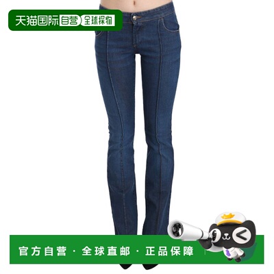 自营Just Cavalli Low Waist Boot Cut Pants Women's Jeans - bl
