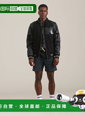 自营 members onlyMen's Varsity Jacket navy 美国奥莱直发夹克
