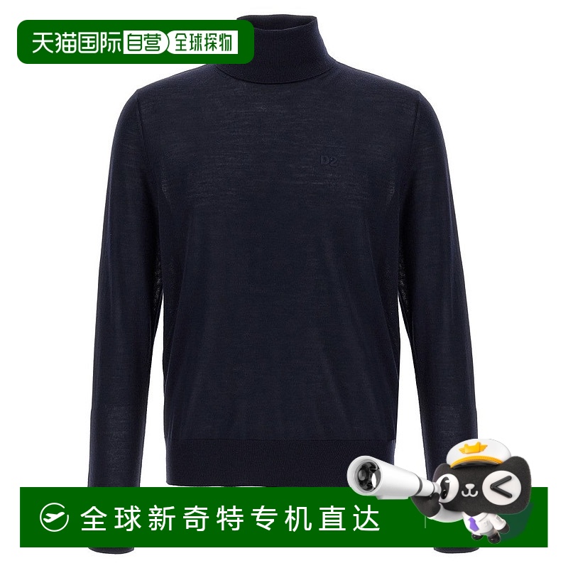 自营 dsquared2D2' Turtleneck Sweater - blue 【美国奥莱】直发
