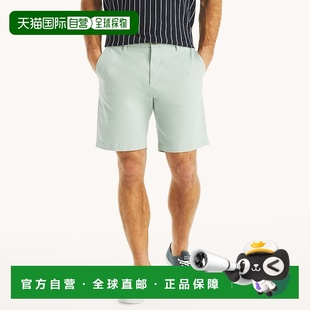 美国奥莱直发短裤 8.5英寸弹力甲板短湾蓝色 Nautica男士 自营