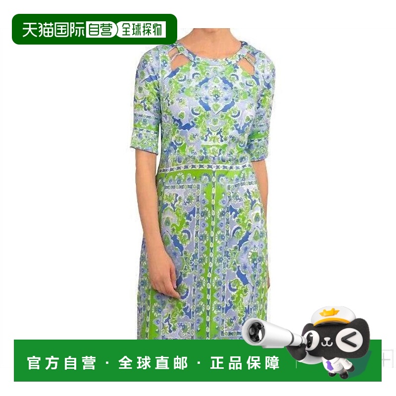 自营gretchen scott绿绿色的Peek A Boo连衣裙 美国奥莱直发