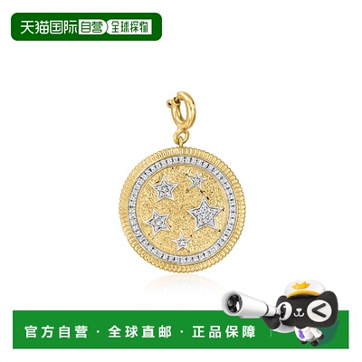 自营Ross-Simons Diamond Stars Medallion Charm in 18kt Gold O