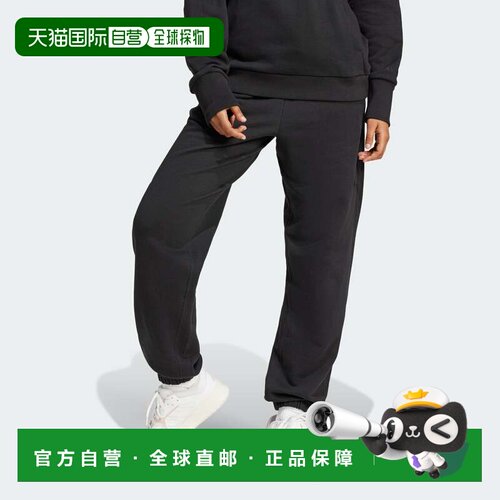 自营女士adidas ALL SZN法国毛圈宽松裤子-黑色 美国奥莱直发卫裤