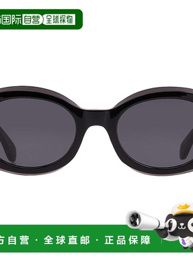 自营Salvatore Ferragamo Dark Grey Oval Ladies Sunglasses SF2