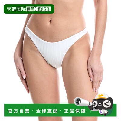 自营Vitamin A California High-Leg Bikini Bottom - white 美国