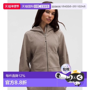 加拿大直邮lululemon露露乐蒙 Scuba宽松短款全拉链连帽运动外套