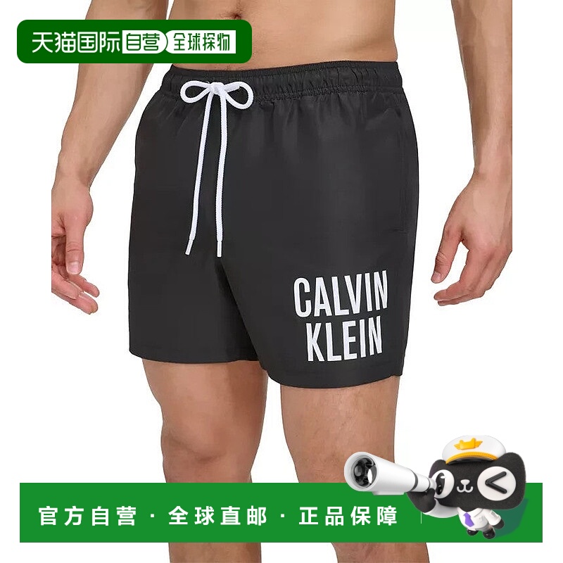 自营Calvin Klein Intense Power Swim Trunks Mens Black 5