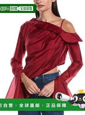 自营opto.p.t.阿黛尔上衣-红色 美国奥莱直发性感