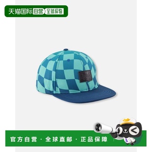 自营deux par deuxFlat Brim Cap Teal Printed Checkerboard - t