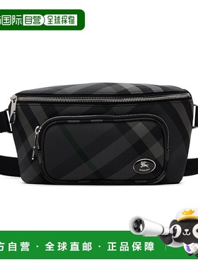 1h可退 香港直邮潮奢 Burberry 巴宝莉 男士 灰色 ML Heritage 腰