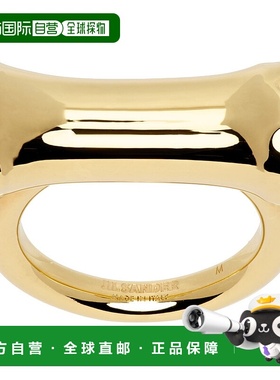 1h可退 香港直邮潮奢 Jil Sander 吉尔 桑达 男士 金色戒指 J29UQ