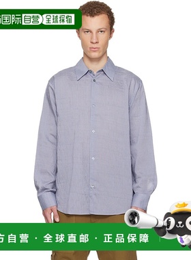 1h可退 香港直邮潮奢 Studio Nicholson 男士 蓝色 View 衬衫 VIE