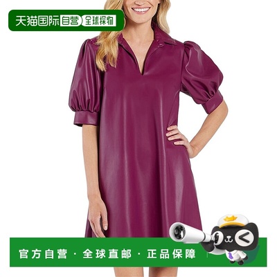 自营 jude connally裘德 康纳利 爱默生摇摆连衣裙-紫色 美国奥莱