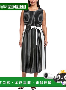 自营Marina Rinaldi Plus Zingaro连衣裙-黑色 美国奥莱直发