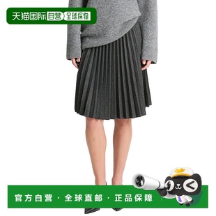 Pleated Herringbone Wool 自营Vince Midi Rise Blend Skirt Mid