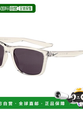 自营Nike Men's 57 mm White Sunglasses - clear 美国奥莱直发
