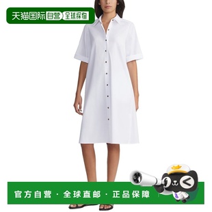 自营lafayette 148 new york拉斐特148纽约塞德威克衬衫裙-白色