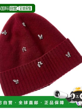 自营Portolano Scattered Stones Cashmere Beanie - red 美国奥