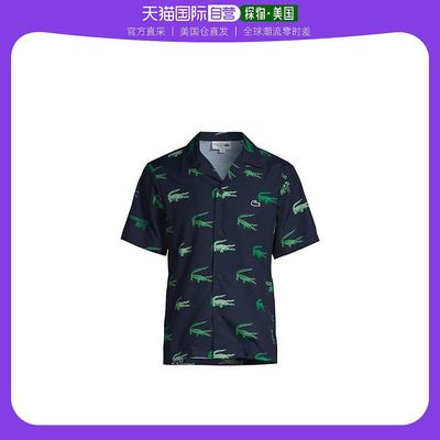 【美国直邮】lacoste 男士 衬衫短袖印花