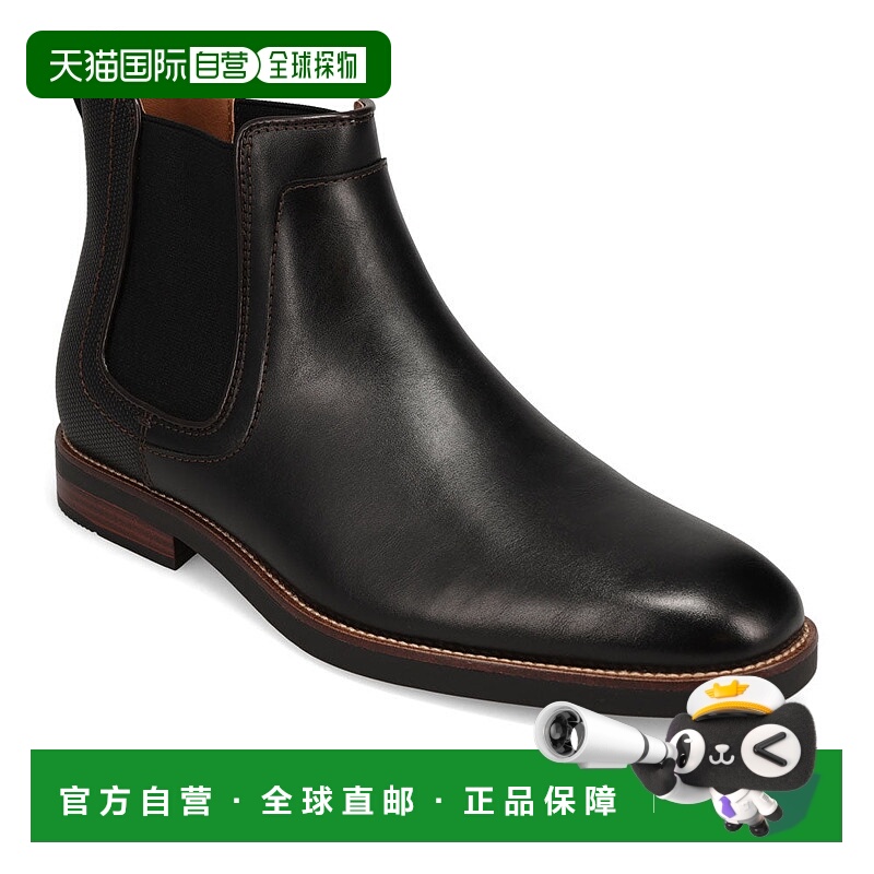 自营Dockers Mens Brookside Dress Slip-on Chelsea Boot - blac