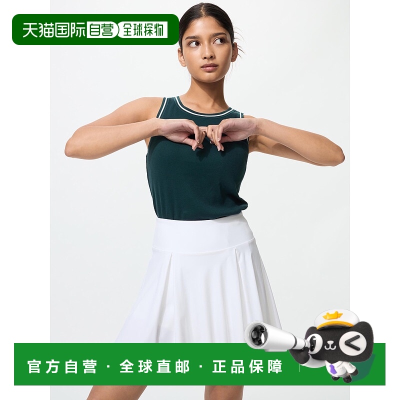 自营 日潮跑腿UNIQLO优衣库 弹力运动短裙 00 WHITE WOMEN 3XL 47