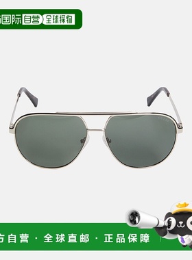 自营 guess彩色条纹金属飞行员太阳镜-黑色 美国奥莱直发