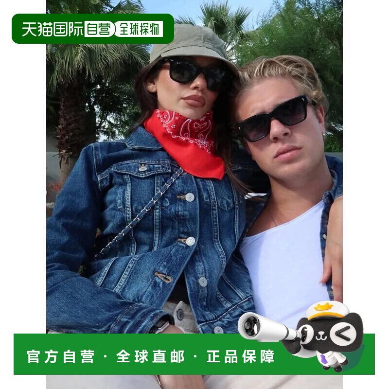 自营lucky brandLucky品牌女假小子卡车夹克-中蓝 美国奥莱直发