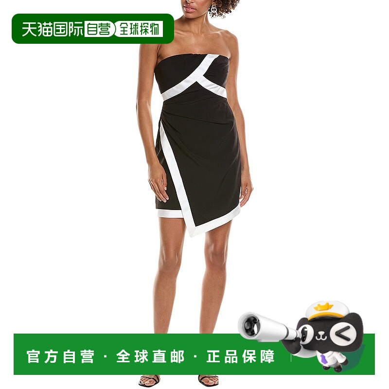 自营 Halston Lanie 鸡尾酒礼服 - 黑色包臀裙 美国直发奥莱