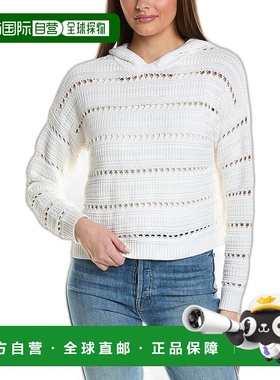 自营 autumn cashmere秋季羊绒网眼连帽衫 - 白色 美国奥莱直发