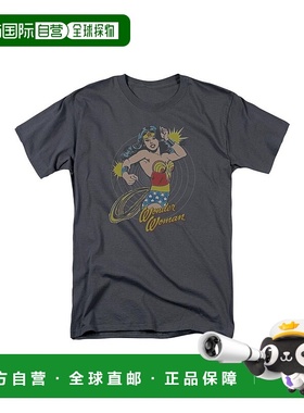 自营 gildanDC Comics Spinning 短袖成人 T 恤/T 恤 - 炭灰色 美