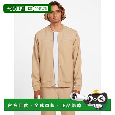 自营guessGiovanni Mock-Neck Flight Jacket - toasted taupe 美