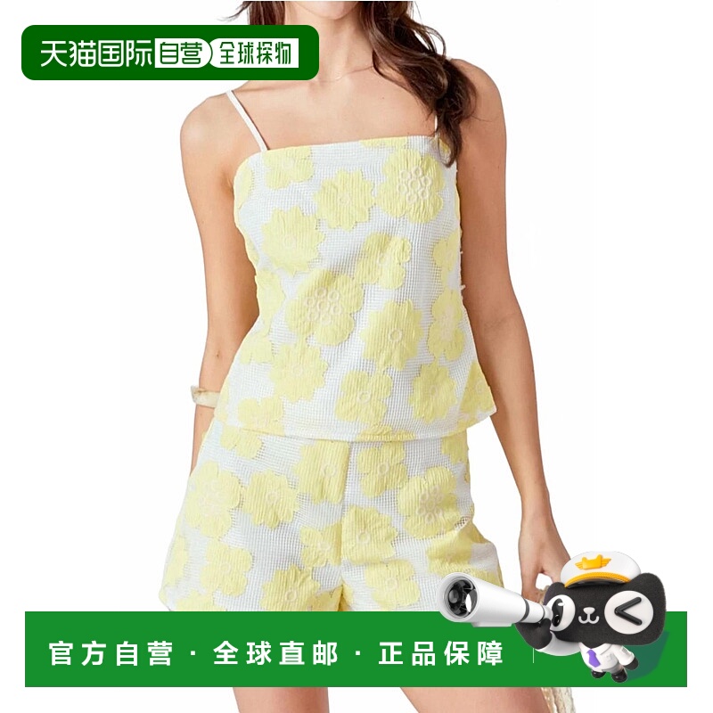 自营endless roseFloral Net Shorts In Yellow - yellow 美国奥