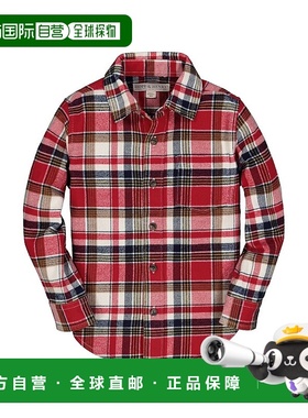 自营 hope & henryHope&Henry拉丝斜纹衬衫-红色 美国奥莱直发