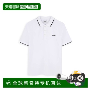 纯棉 童装 美国直邮 Hugo Boss 衬衫 男童徽标Polo衫 BOSS 100