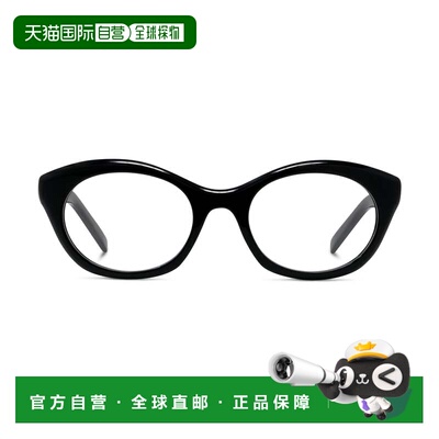 自营givenchyGv50108i金色细节超大号圆形太阳镜-黑色 美国奥莱直