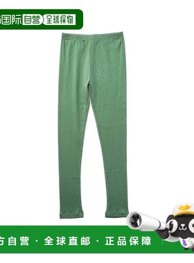 自营Peek Kids Lara Foil Stretch Rib Legging - green 美国奥莱